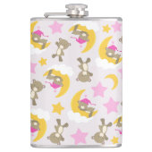 クマのパターン，テディベア，かわいいクマ，スター フラスク (正面)