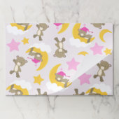 クマのパターン，テディベア，かわいいクマ，スター ペーパーパッド (折り畳み)