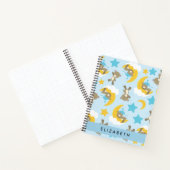 クマのパターン,テディベア,スター,あなたの名前 ノートブック (内部)