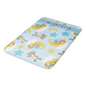 クマのパターン,テディベア,スター,あなたの名前 バスマット (アングル)