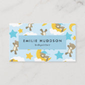 クマのパターン,ベビーシッター,日気に,子供気にの 名刺 (正面)