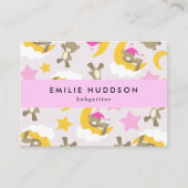 クマのパターン，ベビーシッター，日気に,子供気にの 名刺 (正面)