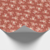 クマのパッチワーク模様 ラッピングペーパー (角)