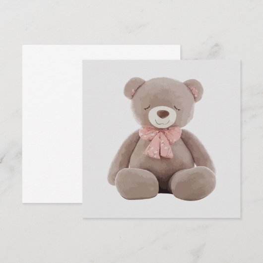 クマのピンクの漫画 (正面/裏面)