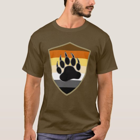 クマのプライドシールドベアパウ - Tシャツ (正面)
