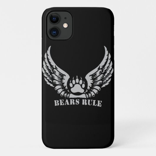 クマのプライド クマが支配する 天使の羽 クマの足 Case-Mate iPhoneケース (裏面)