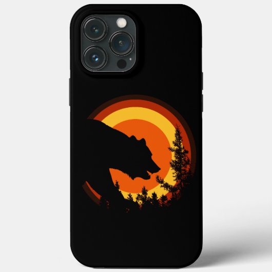 クマのプライド クマのプライド フラグ 日没 Case-Mate iPhoneケース (裏面)