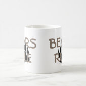 クマのプライド ベアパウ クマの支配 コーヒーマグカップ (中央)