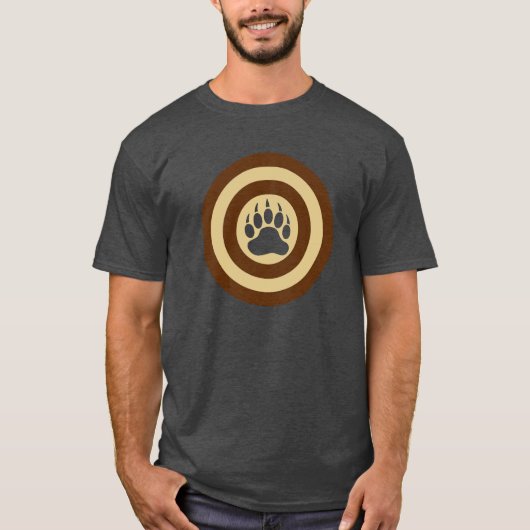 クマのプライド ベアパウ Tシャツ (正面)