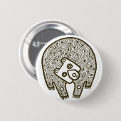 クマのボタン 缶バッジ (正面&裏面)