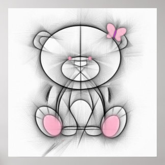 クマのポスター。 ポスター