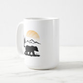 クマのマグカップ コーヒーマグカップ (正面左)