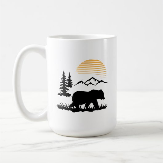 クマのマグカップ コーヒーマグカップ (左)