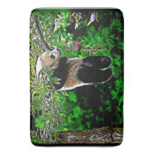 クマのモデル：パンダベアキュブ02 バスマット (正面縦)