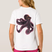 クマの上のタコ Tシャツ (裏面)