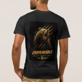 クマの不屈の強さ 動物 🐻 Tシャツ (裏面)