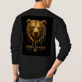 クマの不屈の強さ 引用 デザイン 🐻 Tシャツ (裏面)