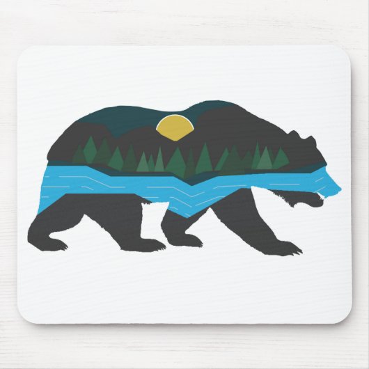 クマの世界 マウスパッド (正面)