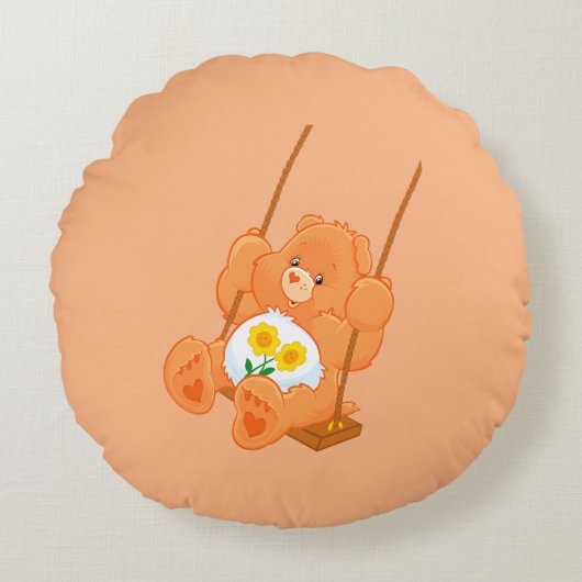 クマの丸い枕 ラウンドクッション (正面)