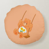 クマの丸い枕 ラウンドクッション (裏面)