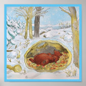 クマの冬のポスター ポスター (正面)