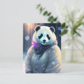 クマの冬のポストクロッシング ポストカード (スタンド正面)