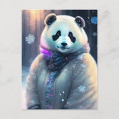 クマの冬のポストクロッシング ポストカード (正面)