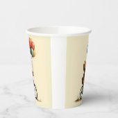 クマの喜びの乗り方ステッカー 紙コップ (左)