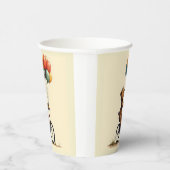 クマの喜びの乗り方ステッカー 紙コップ (右)