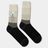 クマの壁を見て、ソフトクリームとレーズン ソックス (右)