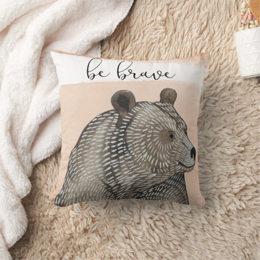 クマの子 | Be Brave クッション (ブランケット)