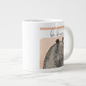 クマの子 | Be Brave ジャンボコーヒーマグカップ (正面右)