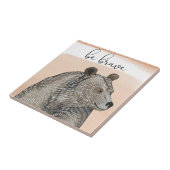 クマの子 | Be Brave タイル (側面)