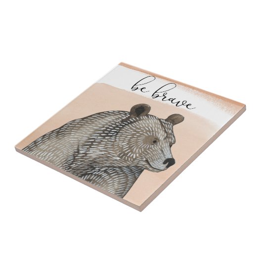 クマの子 | Be Brave タイル (側面)