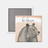 クマの子 | Be Brave マグネット (正面/裏面)