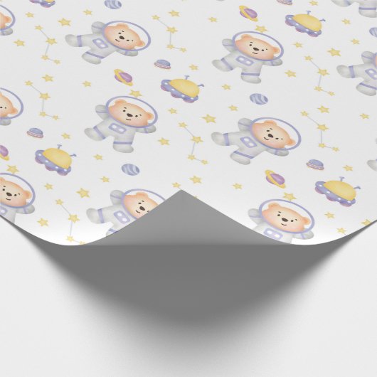 クマの宇宙包装紙 ラッピングペーパー (角)