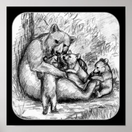クマの家族 ポスター (正面)