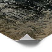 クマの家族 ポスター アート プリント, 怖い壁アート 絵画 (角)