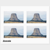 クマの家 長方形シール (シート)