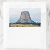 クマの家 長方形シール (バッグ)