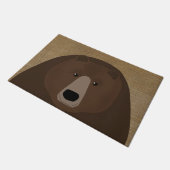 クマの形 ドアマット (アングル)