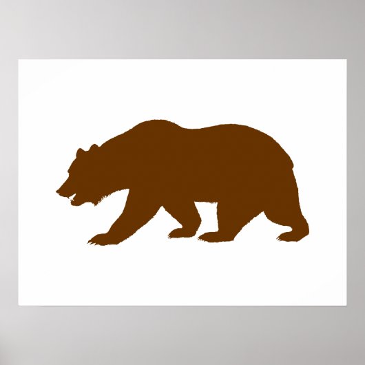 クマの形 ポスター (正面)