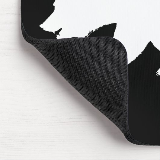 クマの形 マウスパッド (コーナー)