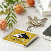 クマの影の操り人形の手ヴィンテージ キーホルダー (側面)