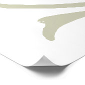 クマの影の操り人形の手ヴィンテージ ポスター (角)