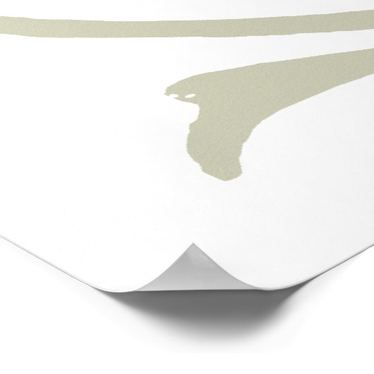 クマの影の操り人形の手ヴィンテージ ポスター (角)