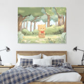 クマの必需品 キャンバスプリント (インサイチュ (寝室))