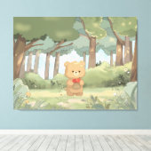 クマの必需品 キャンバスプリント (インサイチュ (ウッドフロア))