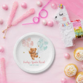 クマの性別がピンクと青のバルーンを明らかにする ペーパープレート (パーティー)