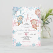 クマの性別発表 冬の雪の結晶 招待状 (スタンド正面)